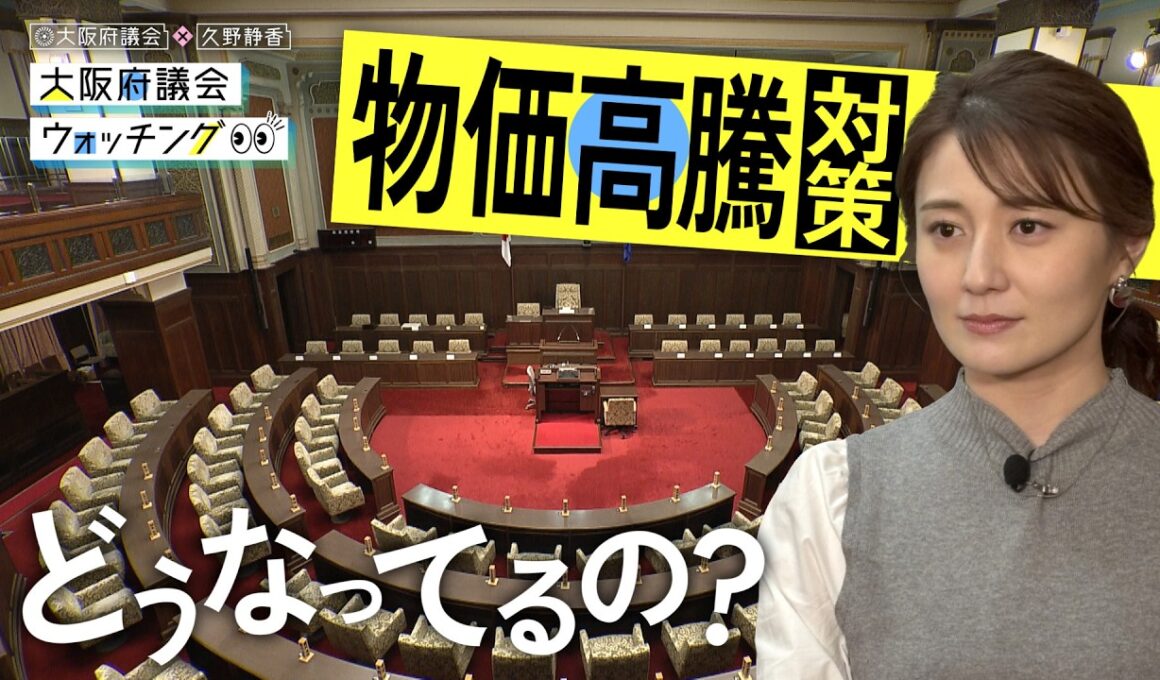 大阪府議会×久野静香 大阪府議会ウォッチング「物価高騰対策どうなってるの？」