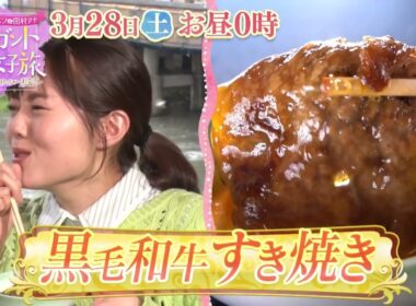 RCCテレビ『モモコ＆マスパン＆田村アナ　エレガント大人女子旅～広島から新幹線で行っちゃいました♡～』2026年3月28日予告（15秒）
