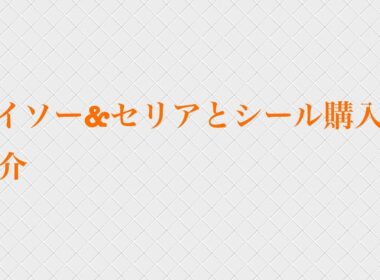 ダイソー、セリア、シール購入品紹介