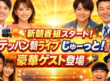 🎥🌅✨新朝番組スタート！『テッパン朝ライブ じゅーっと！』豪華ゲスト登場💫🎤