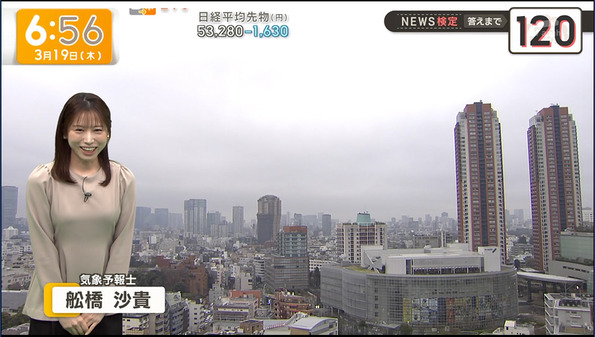 【画像】今日の舩橋沙貴さん　3.19