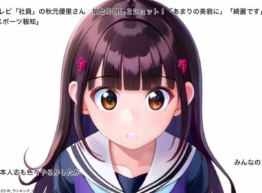 フジテレビ「社員」の秋元優里さん　娘と仲良し２ショット！「あまりの美貌に」「綺麗です」「お美しい」の声. スポーツ報知