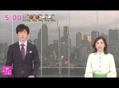NHK​ G​ (総合テレビ) : NHK​ ニュース おはよう日本 オープニング 2022年