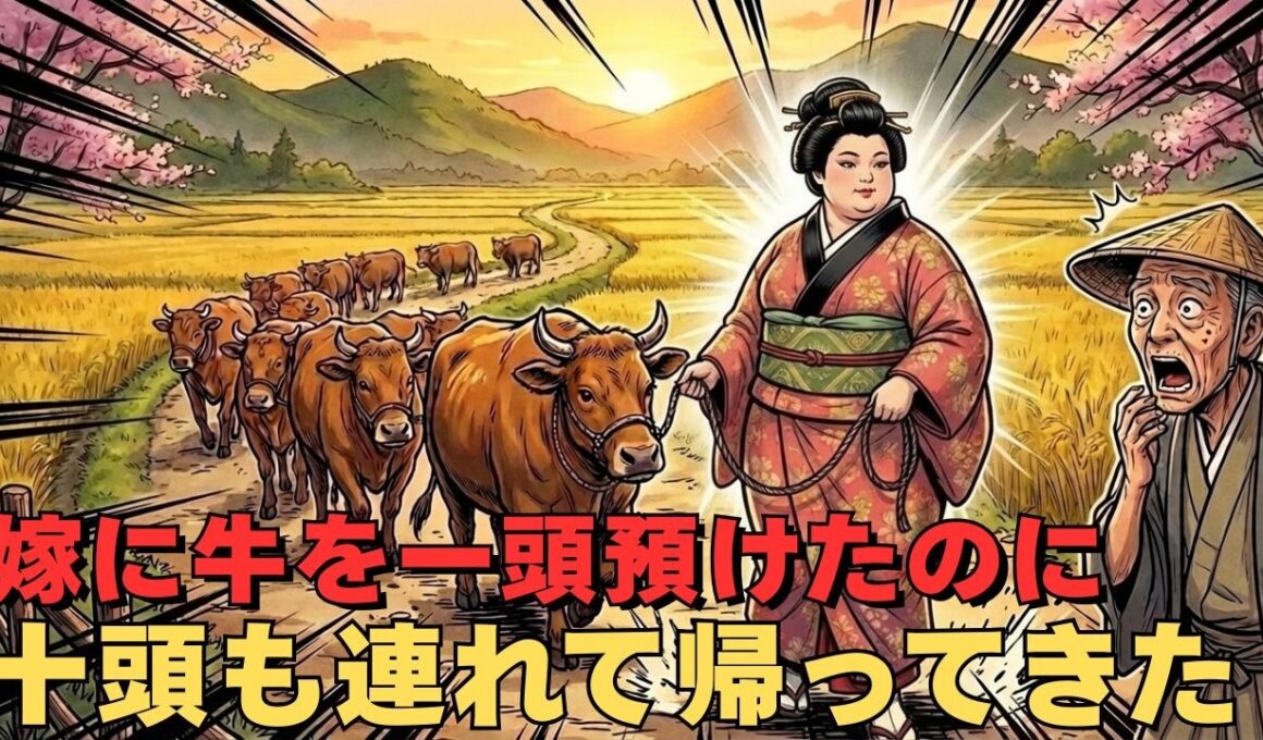 義父が嫁に牛を一頭預けたのに、なんと十頭も連れて帰ってきた嫁 | 野談 | 時代劇 | 昔話 | 説話 | 民話 | 戦国時代
