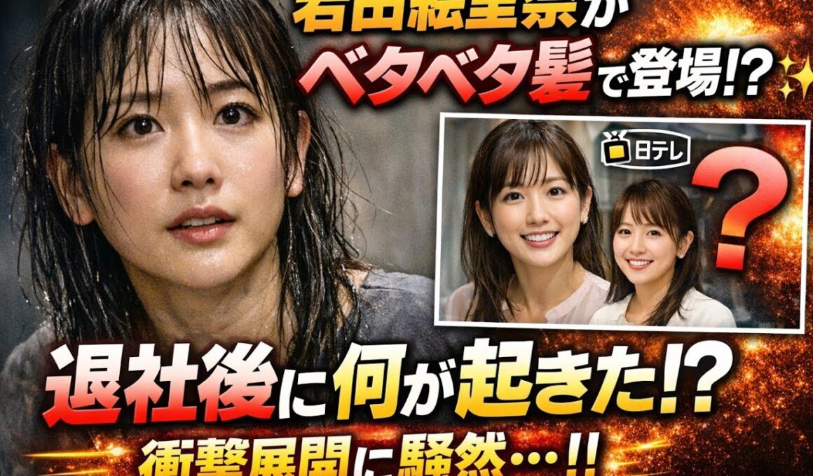 📺衝撃の予告映像…岩田絵里奈が“ベタベタ髪”姿で登場！？日テレ退社後に何が起きたのかと話題騒然😳✨