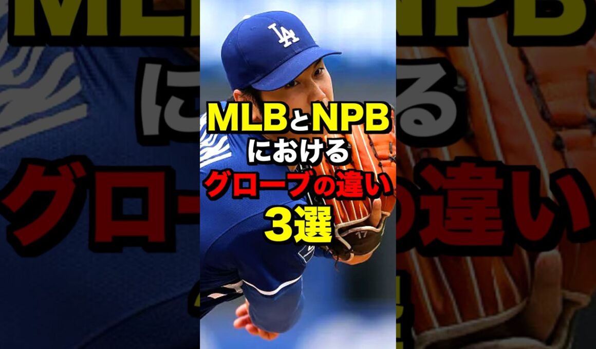 MLBとNPBにおけるグローブの違い3選　#MLB#野球