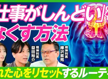 【ストレスフリーの仕事術】樺沢紫苑×益田裕介／仕事でつらい時のメンタル回復法／脳疲労を癒やす／正しい睡眠と休息／言語化で脳を刺激せよ／思考のループを断ち切る／人前で緊張しない方法【ビジネス虎の巻】