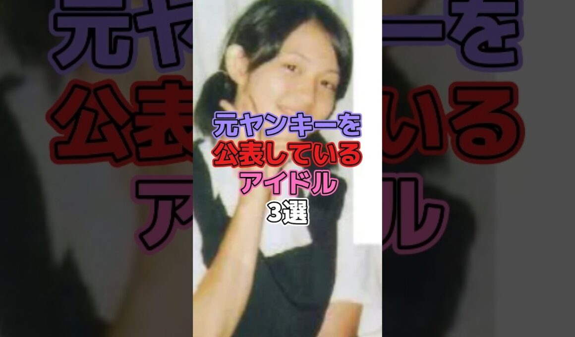 元ヤンキーを公表しているアイドル3選 #アイドル #モーニング娘 #田中れいな #恵比寿マスカッツ #小林ひろみ #岩佐真悠子
