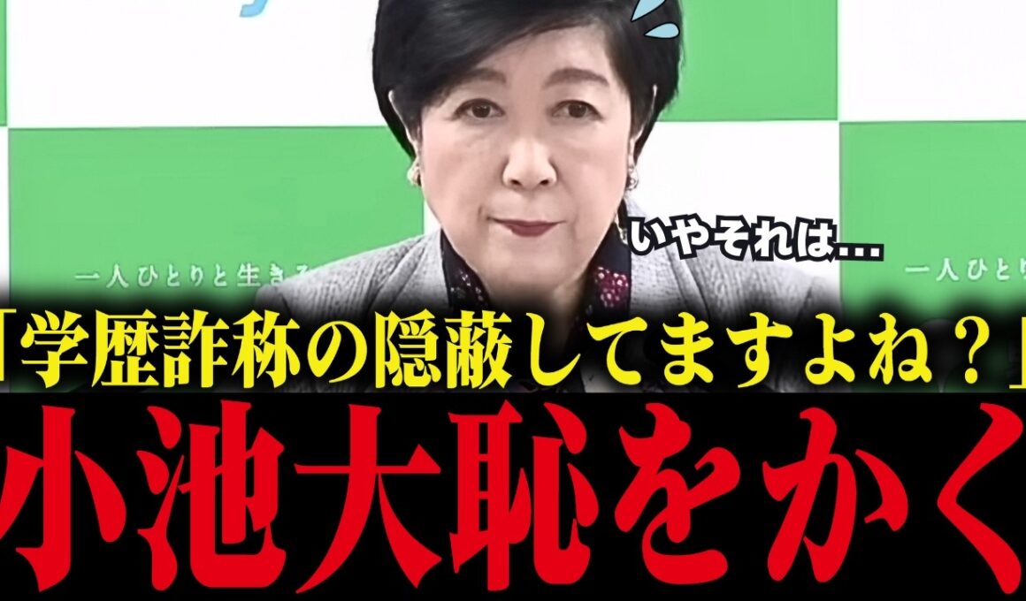 【小池百合子】会見で学歴詐称の隠蔽を記者に激詰めされ、大恥をかく【カイロ大学/さとうさおり/小池都知事】