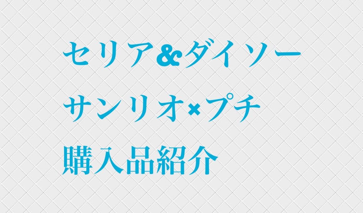 セリア&ダイソー、サンリオ×プチ購入品紹介