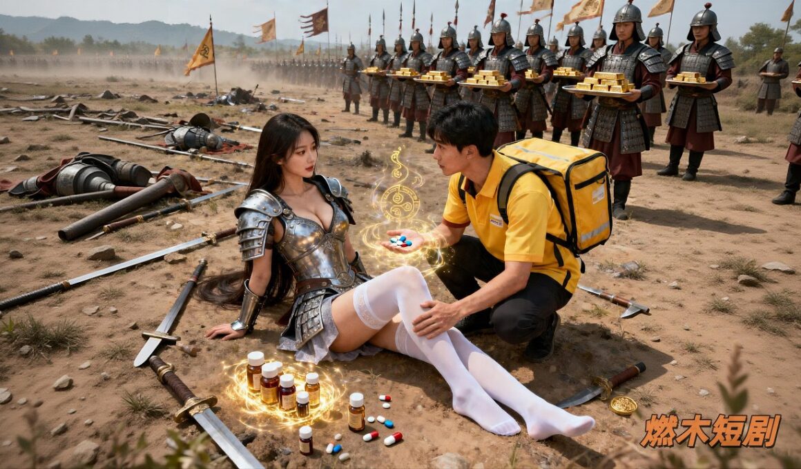 窮小夥為躲混混竟意外穿越古代，怎料他一粒止痛藥俘獲火辣女武神芳心，攜黃金萬兩要給他生子，助他逆襲帝王人生！ #我靠止痛藥稱帝