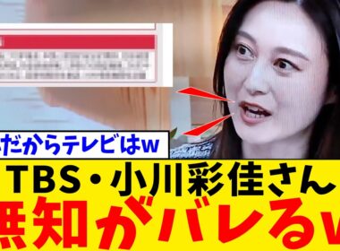 【衝撃】TBS・小川彩佳さん、高市総理に必死に噛み付くも無知がバレてネットから総ツッコミwww