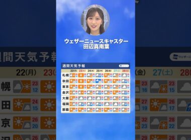 【週間天気】今週の天気は？#通勤タイパ #今週の天気