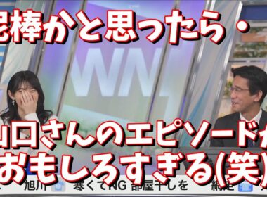 【檜山沙耶・山口剛央】泥棒かと思ったら・・山口さんのエピソードがおもしろすぎる(笑)＜ウェザーニュース切り抜き＞