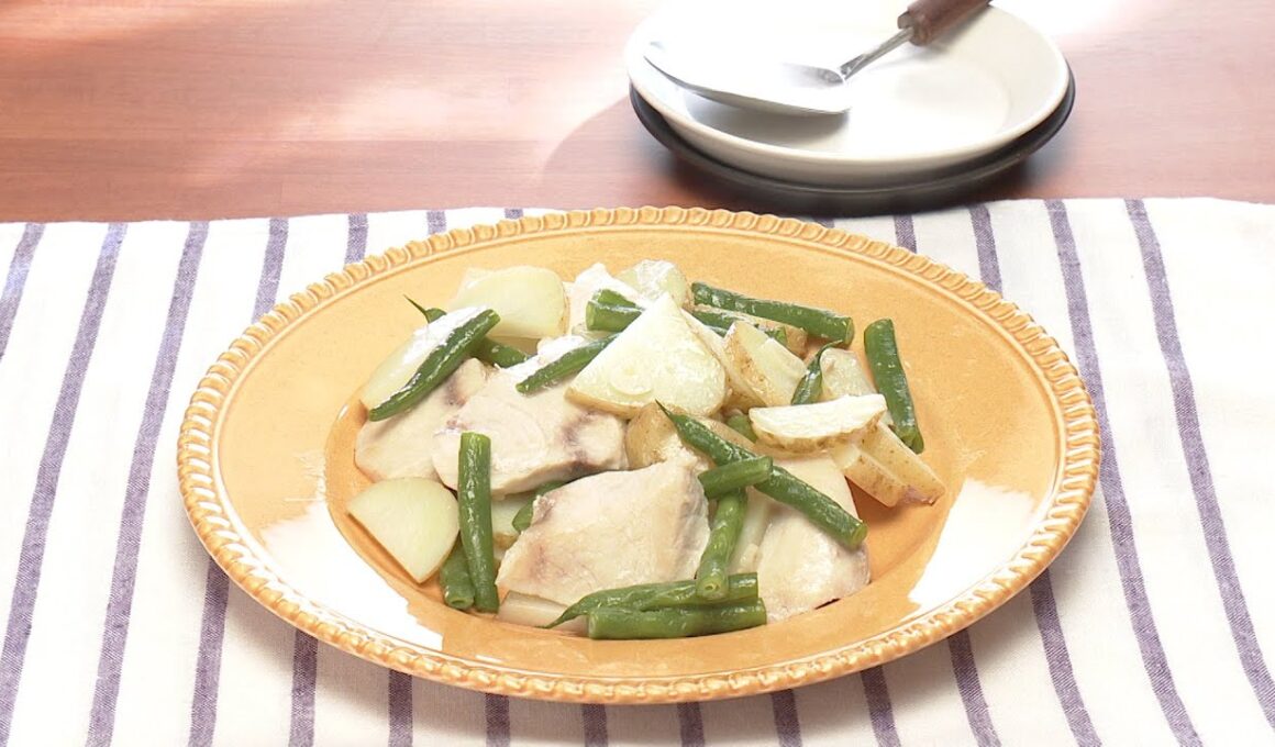 【3分クッキング公式】新じゃがとかじきの塩バター蒸し