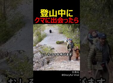 登山中にクマに出会ったら