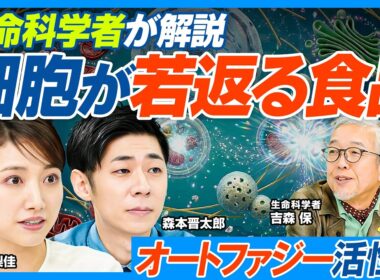 細胞が若返る食品成分／このお茶でオートファジー活性化／生活習慣で促進／皮膚も若返る？／抗老化成分「NMN」／オートファジーを低下させる要因／アンチではなく「ビヨンドエイジング」を目指す【健康新常識】
