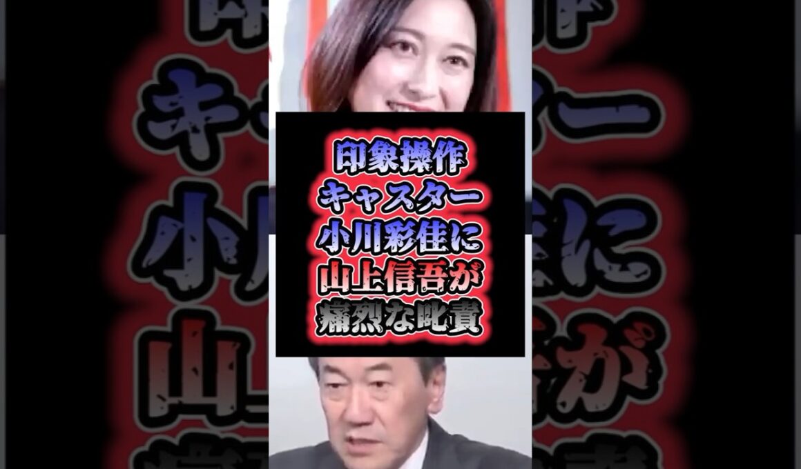 「言い訳がずるい」印象操作キャスター小川彩佳に山上信吾が痛烈な叱責