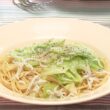 【3分クッキング公式】春キャベツとしらすのめんつゆパスタ