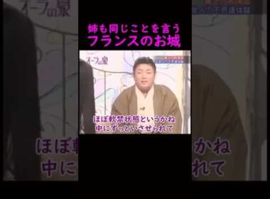 【オーラの泉】姉も同じことを言う　フランスのお城　#美輪明宏 #江原啓之 #切り抜き #shorts #スピリチュアル #占い #感動する話 #開運