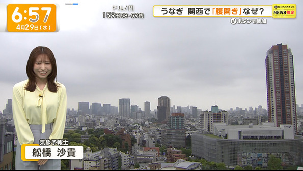 【画像】今日の舩橋沙貴さん　4.29