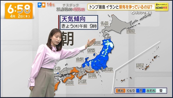 【画像】今日の舩橋沙貴さん　4.2