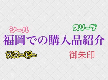 福岡での購入品紹介