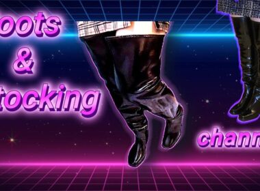 【ACQUO thigh high boots ラバーロングブーツ】ラバーの音！最高です # Long Boots#stockings ＃パンスト