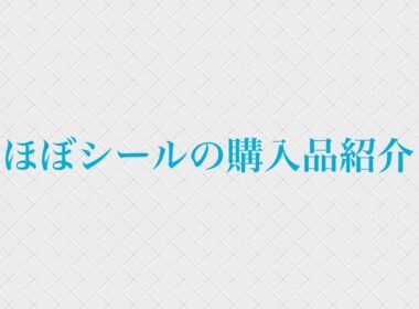 ほぼシールの購入品紹介