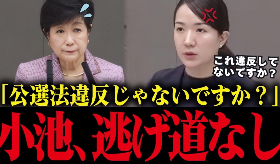 【小池百合子】小池の公選法違反疑惑・税金無駄遣いを徹底追及！