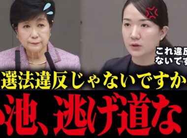 【小池百合子】小池の公選法違反疑惑・税金無駄遣いを徹底追及！