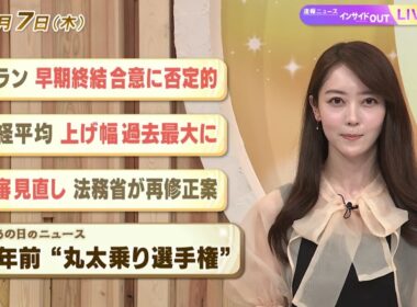 【今日のニュース5月7日】「イラン 早期終結合意に否定的」「日経平均 上げ幅 過去最大に」「再審見直し 法務省が再修正案」「昭和あの日のニュース 61年前 “丸太乗り選手権”」 BS11