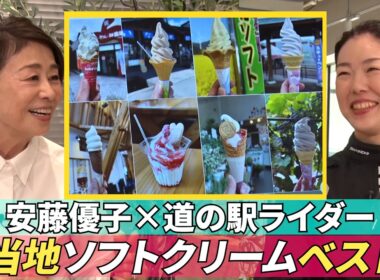 【学研TV】日本全国の道の駅を走破した「道の駅ライダー」が選ぶご当地ソフトクリームベスト３！安藤優子×平賀由希子さん【人生100年！大人カフェ】