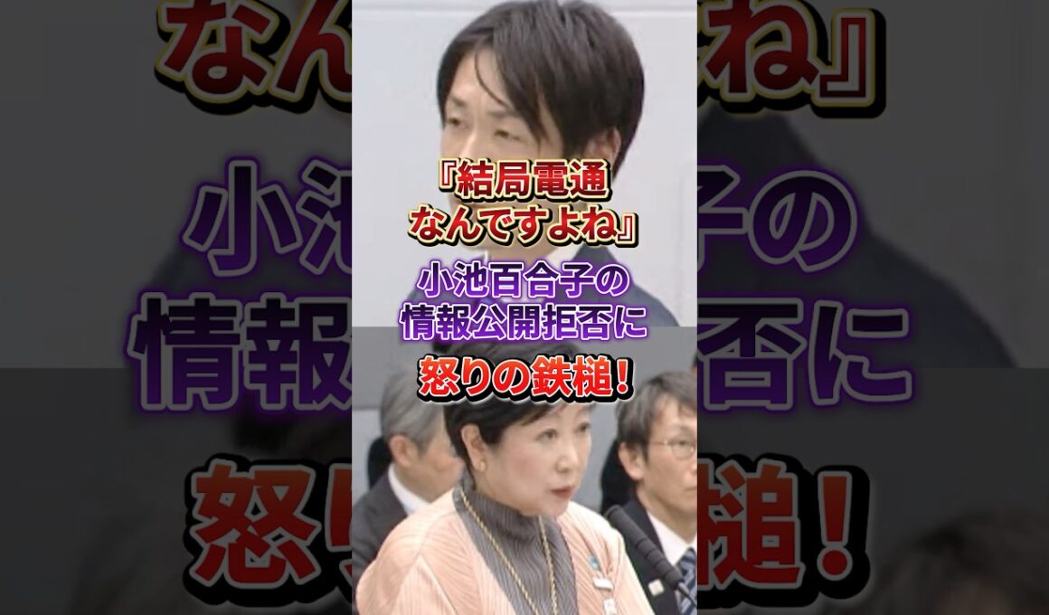 【小池百合子】プロジェクションマッピングの入札資料隠蔽の実態がヤバすぎる#小池百合子#東京都知事