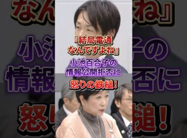 【小池百合子】プロジェクションマッピングの入札資料隠蔽の実態がヤバすぎる#小池百合子#東京都知事
