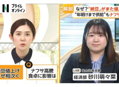 相次ぐ納豆値上げ…大豆高騰に加えトレー・フィルムなどナフサ由来の製品多く（2026年05月11日）