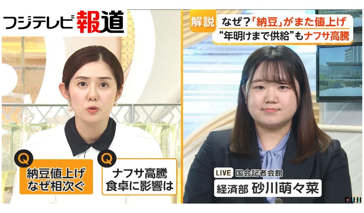 相次ぐ納豆値上げ…大豆高騰に加えトレー・フィルムなどナフサ由来の製品多く（2026年05月11日）
