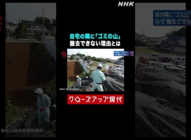 自宅の隣に「ゴミ山」が…撤去させるのが難しい理由とは？【クロ現】  NHK   #shorts