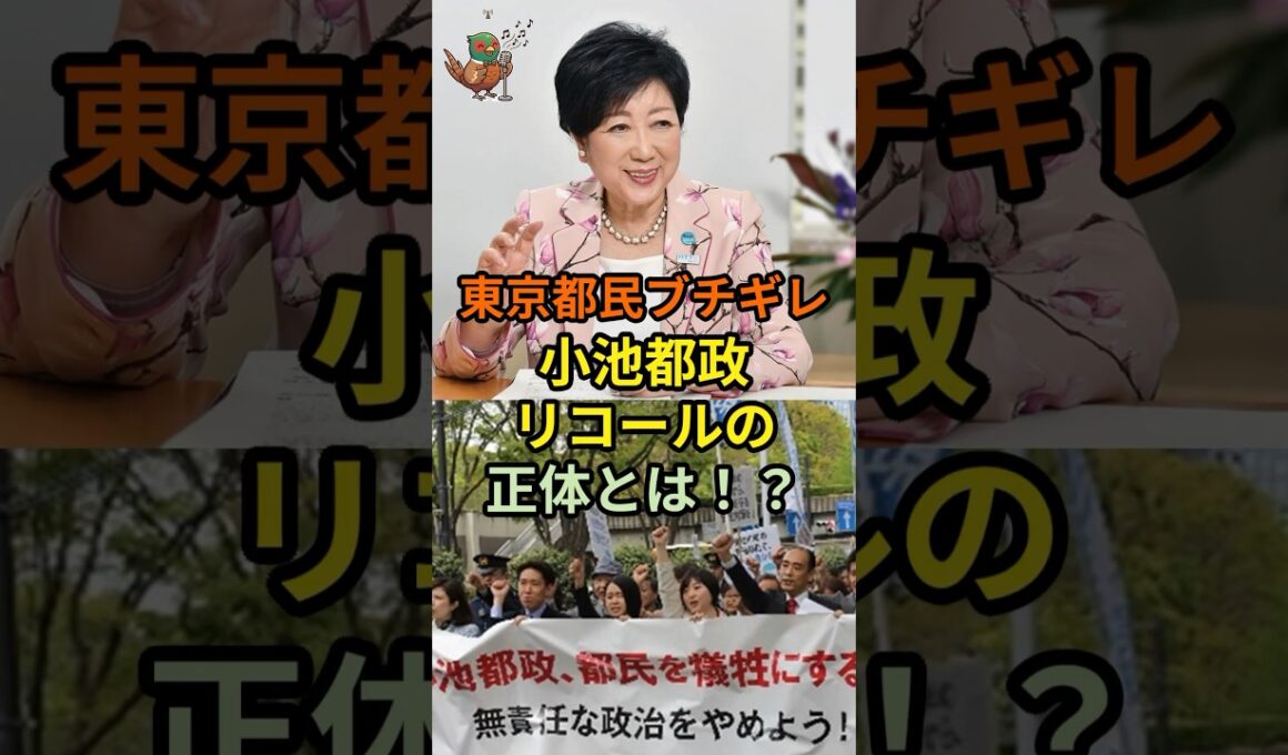 小池都政リコールの正体とは！？ #小池百合子 #リコール #東京都知事