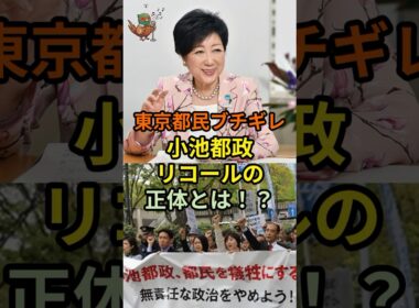 小池都政リコールの正体とは！？ #小池百合子 #リコール #東京都知事