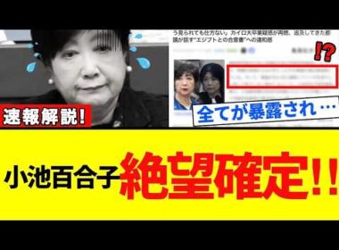 【小池百合子】衝撃暴露に絶望唖然…“声明文の裏側”に広がる違和感【解説・見解】