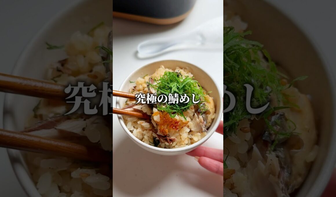 究極の鯖めし🤤材料入れて炊くだけ！簡単レシピ #まみごはん #炊飯器レシピ