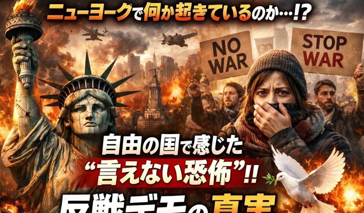 🔥ニューヨークで何が起きているのか…😨自由の国で感じた“言えない恐怖”と反戦デモの