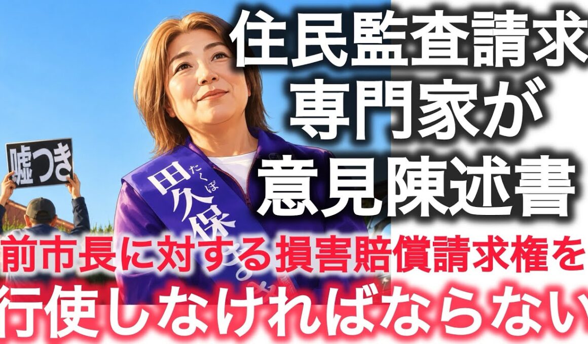 田久保住民監査請求 専門家が意見陳述書