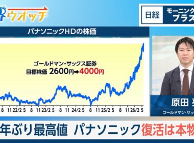 26年ぶり最高値　パナソニック復活は本物か【日経モープラFT】