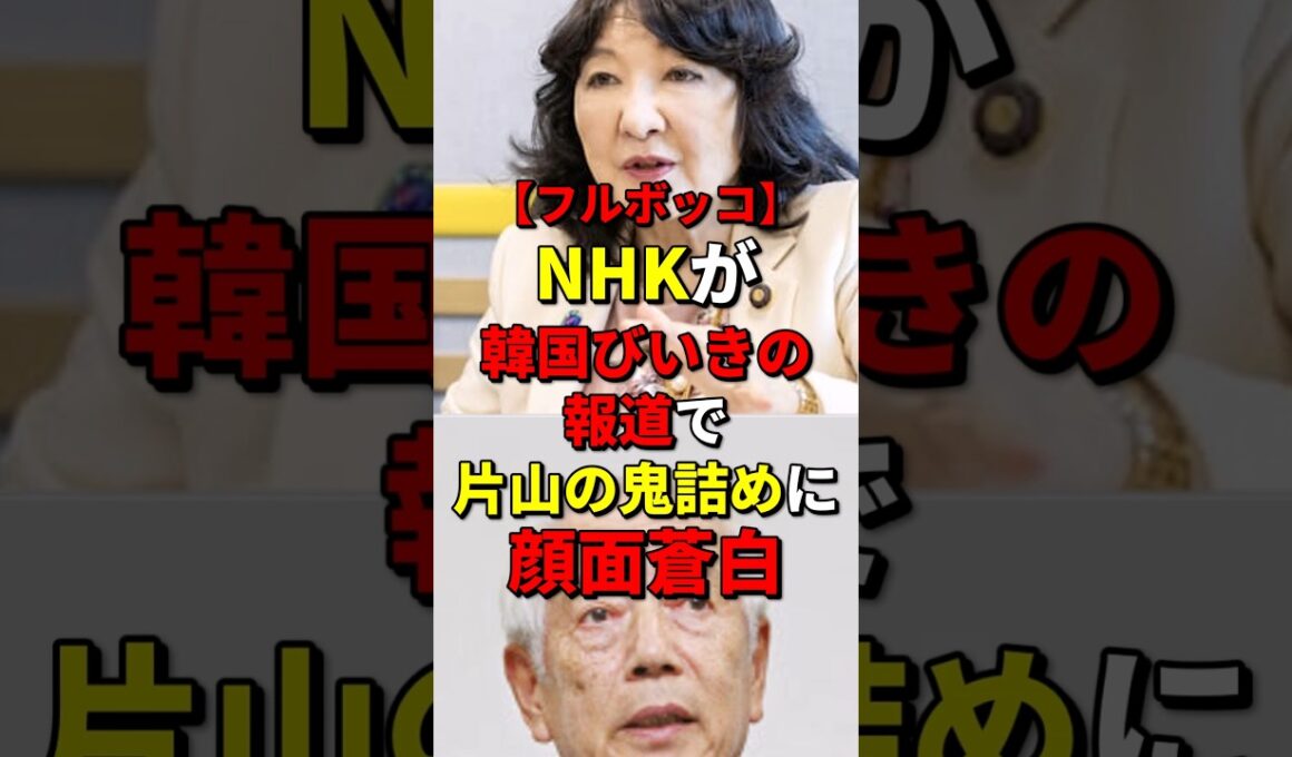 【フルボッコ】NHKが韓国びいきの報道で片山さつきからの鬼詰め質疑に顔面蒼白