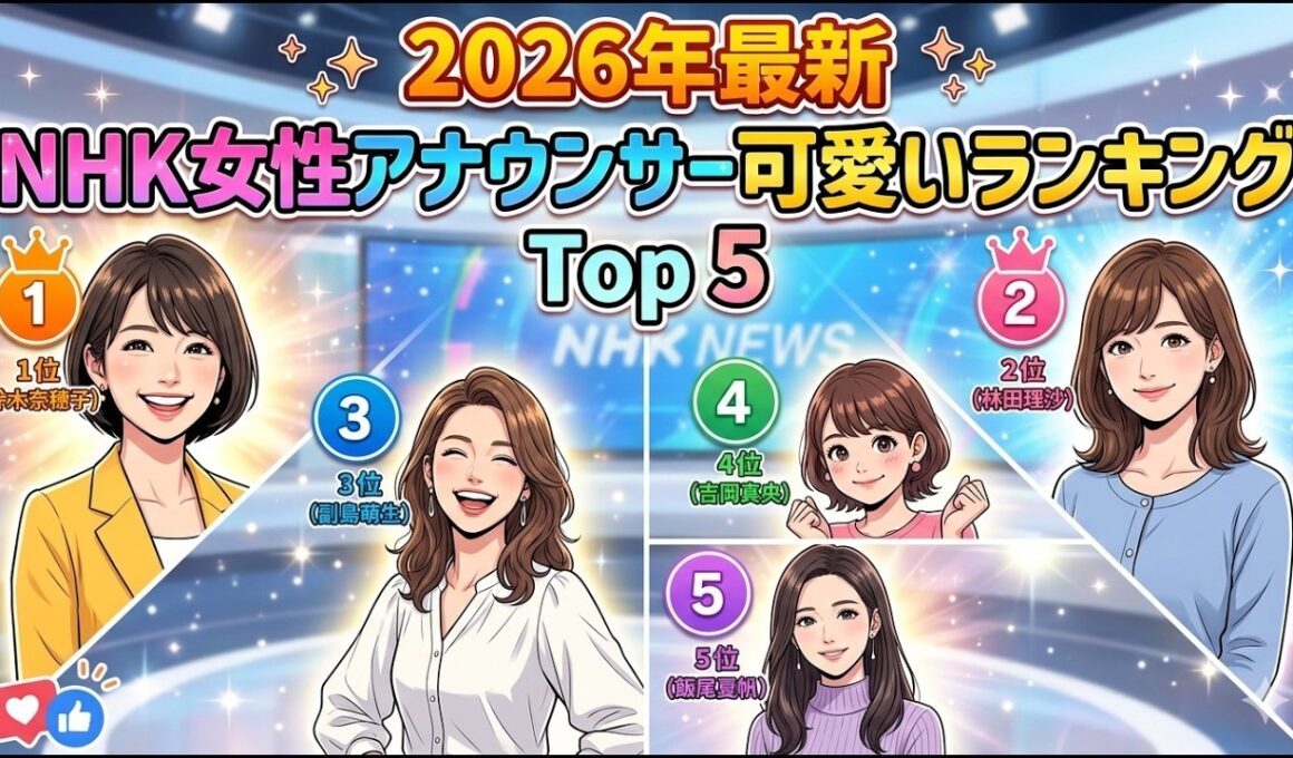 【2026年最新】「NHKなのに可愛すぎる…」いま絶対知るべき女性アナウンサー5選