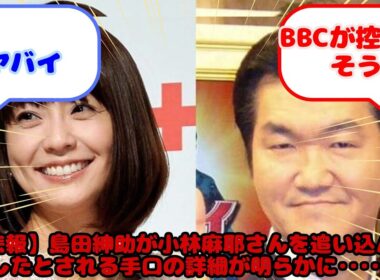【悲報】島田紳助が小林麻耶さんを追い込んで破壊したとされる手口の詳細が明らかに･････！！...？に対するみんなの反応