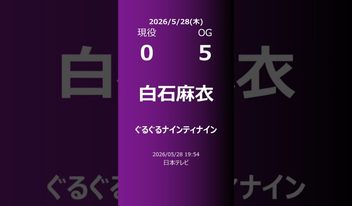 【明日の乃木坂】現役・OG 2026/05/28 #shorts #乃木坂46 【番組出演】
