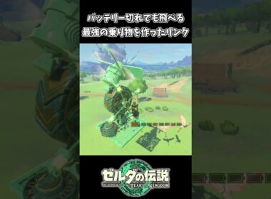 バッテリー切れても飛び続ける最強の乗り物を作ったリンクｗｗ【ゼルダの伝説 ティアーズ オブ ザ キングダム】